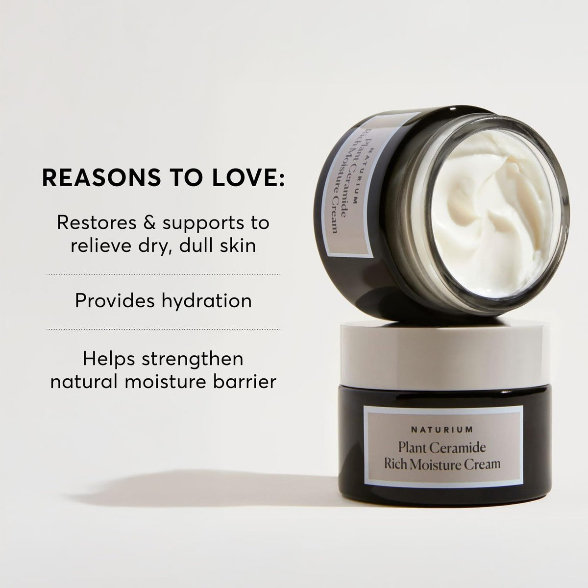 Naturium ceramide rich moisture cream jumbo packaging on display