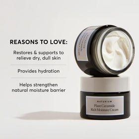 Naturium ceramide rich moisture cream jumbo packaging on display