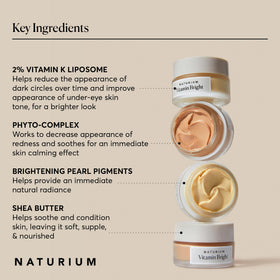 Patch-tested, pH-balanced cream used around the eye area.