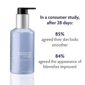Naturopathica cleanser lather close-up illustrating cleansing action.