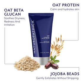 Face massage with Naturopathica Oat Cleansing Polish demonstrating multi-use cleansing