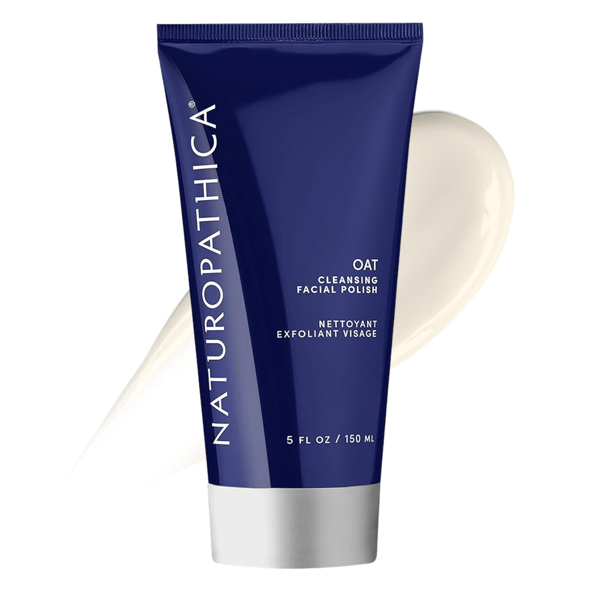 Naturopathica Oat Cleansing Polish jar closeup showing gentle exfoliation for radiant skin