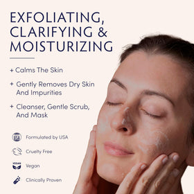 Naturopathica Oat Cleansing Polish mask application on clean skin for 10 minute treatment