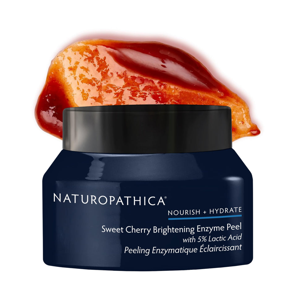 Naturopathica Sweet Cherry Brightening Enzyme Peel jar ready for radiant skin