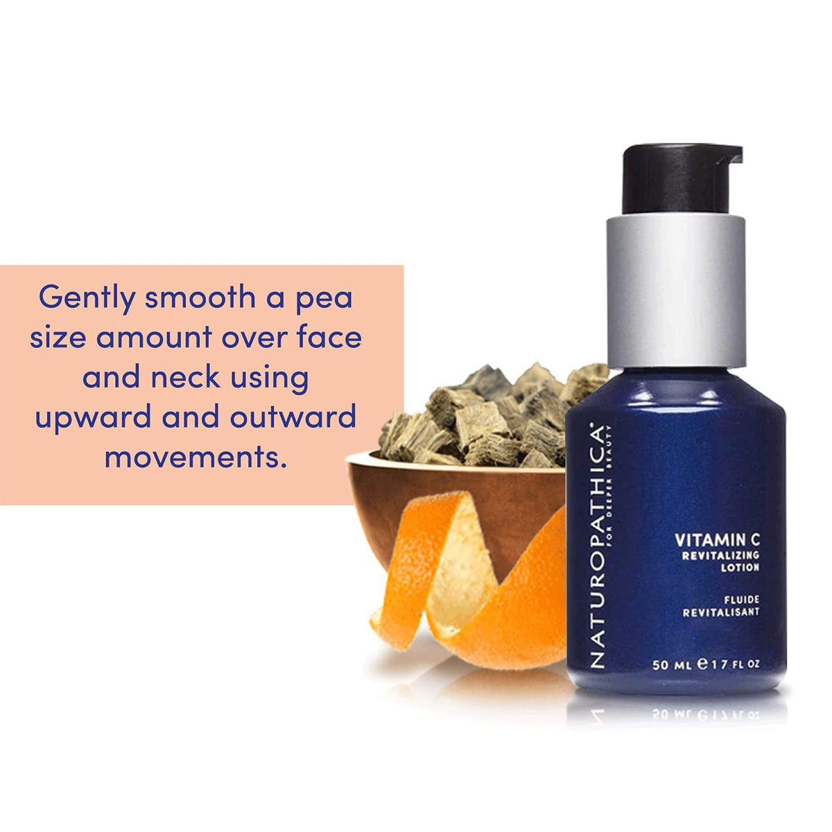 Naturopathica Vitamin C Revitalizing Lotion rose and orange oil notes visible