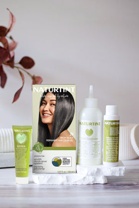 Naturtint 1N Ebony Black application steps: easy, mess-free process for salon-quality color at home