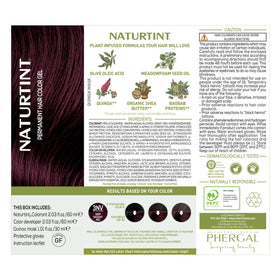 Naturtint 3NV Radiant Red before-after image shows natural-looking color transformation