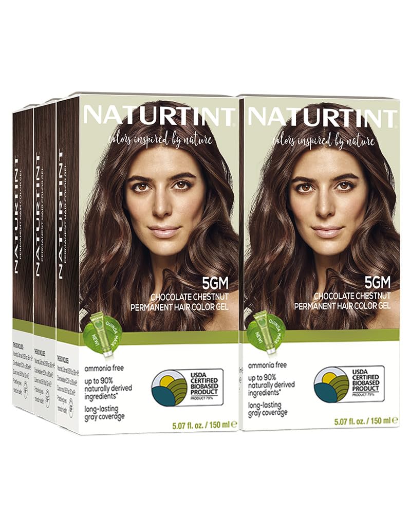 Naturtint 5GM Chocolate Chestnut box shows ammonia-free, vegan hair color option.