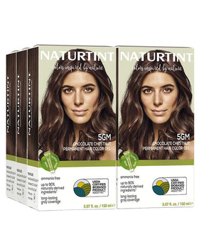 Naturtint 5GM Chocolate Chestnut box shows ammonia-free, vegan hair color option.