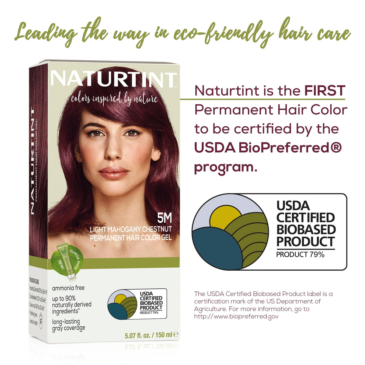 Naturtint gloves with 5M light mahogany chestnut kit for clean, mess-free coloring sessions.