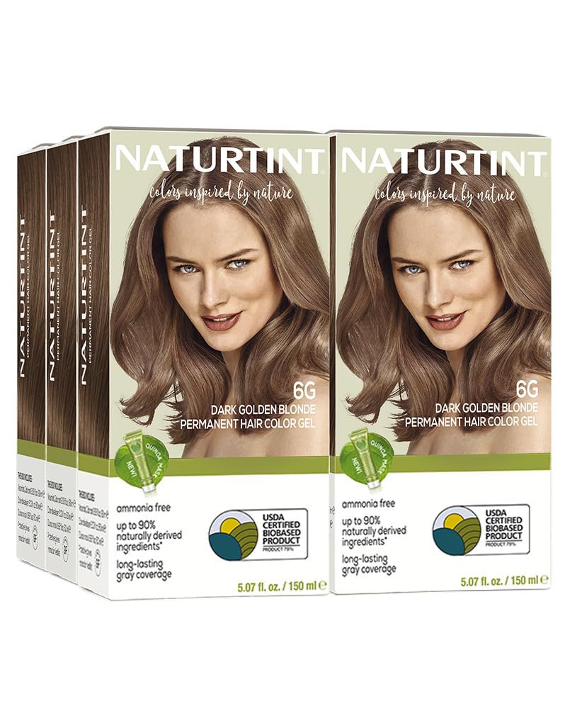Naturtint 6G bottle shows ammonia-free formula for lasting natural color.