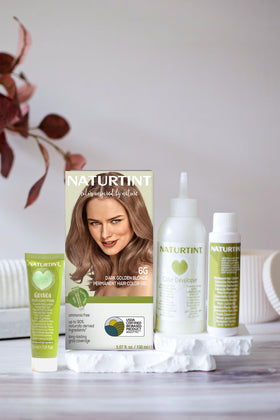 Naturtint 6G kit packaging emphasizes cruelty-free and vegan color at home.