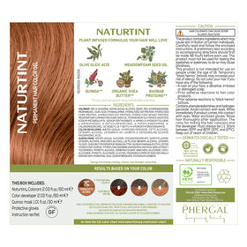 Naturtint 7C Terracotta Blonde hair result displays natural-looking shade