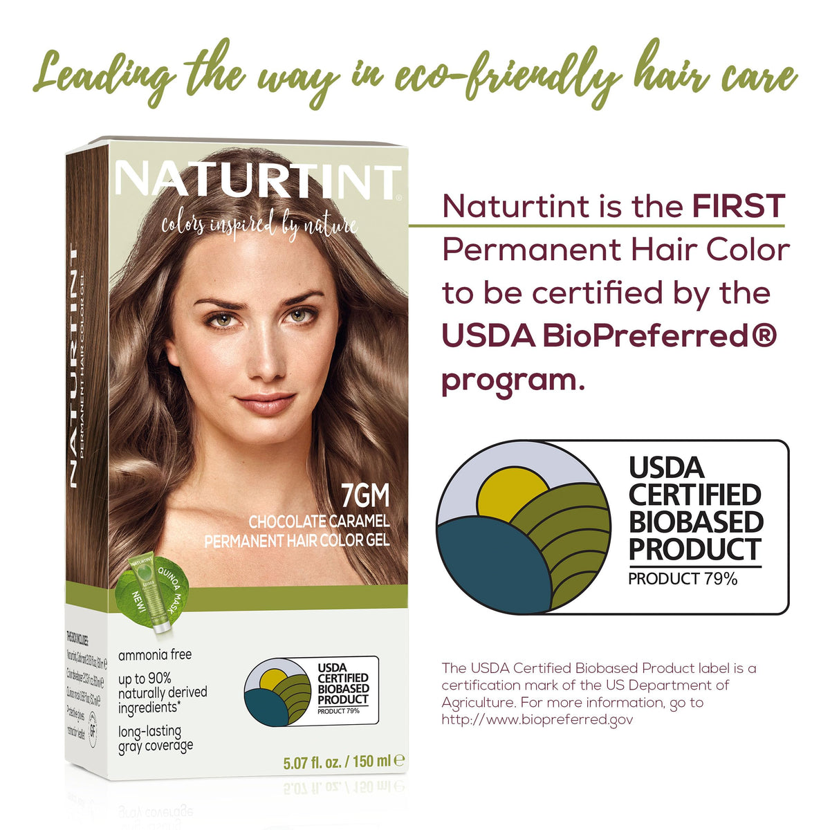 Naturtint 7GM Chocolate Caramel gloves highlighting cruelty-free branding and safe handling.
