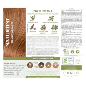 Naturtint 8C Copper Blonde color swatch reveals rich copper tone.