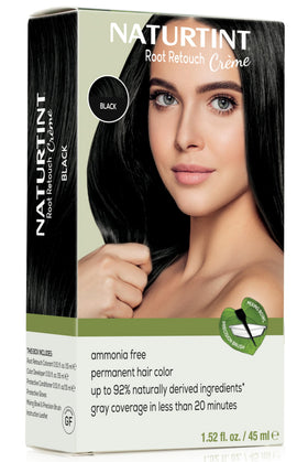 Naturtint Black Root Retouch Crème box for at-home gray coverage.