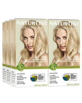 Naturtint 10N Light Dawn Blonde color in-pack for at-home salon-like results.