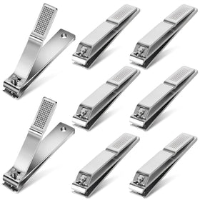 Natzerat straight edge nail clipper eight-pack for easy home grooming