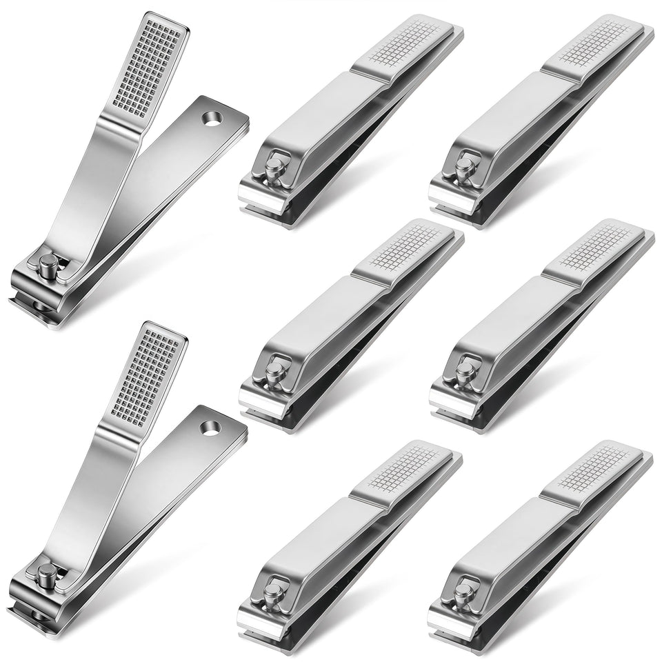 Natzerat straight edge nail clipper eight-pack for easy home grooming