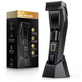 NAUQUOHZ beard trimmer with 20-length dial for precise at-home grooming.