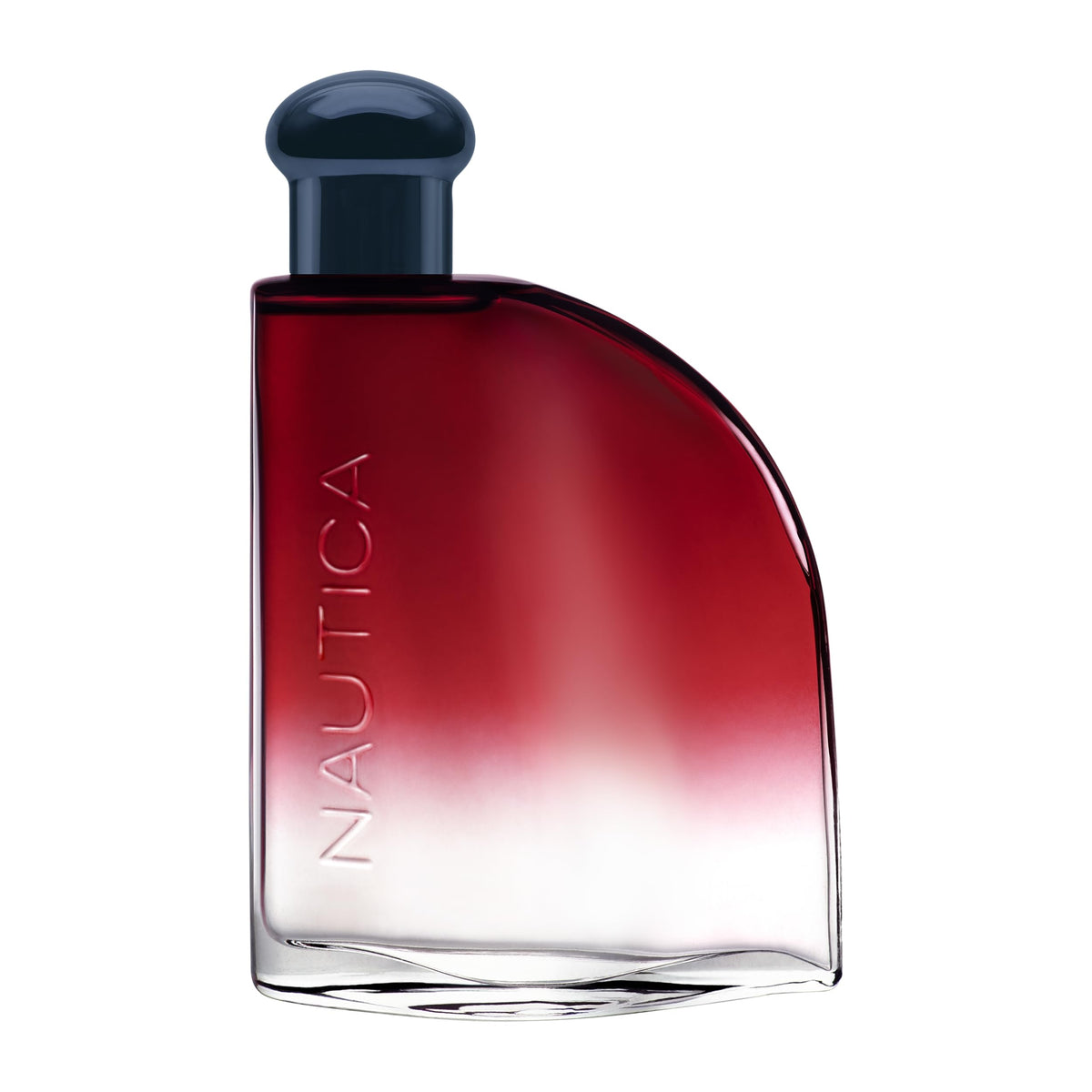 Nautica Color Red bottle close-up highlighting bold, spicy aroma.