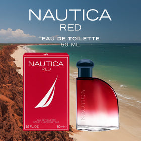 Nautica Color Red top-note pepper close-up for invigorating spice.