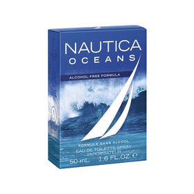 Nautica Oceans bottle base notes emphasize amberwood warmth for evening occasions.