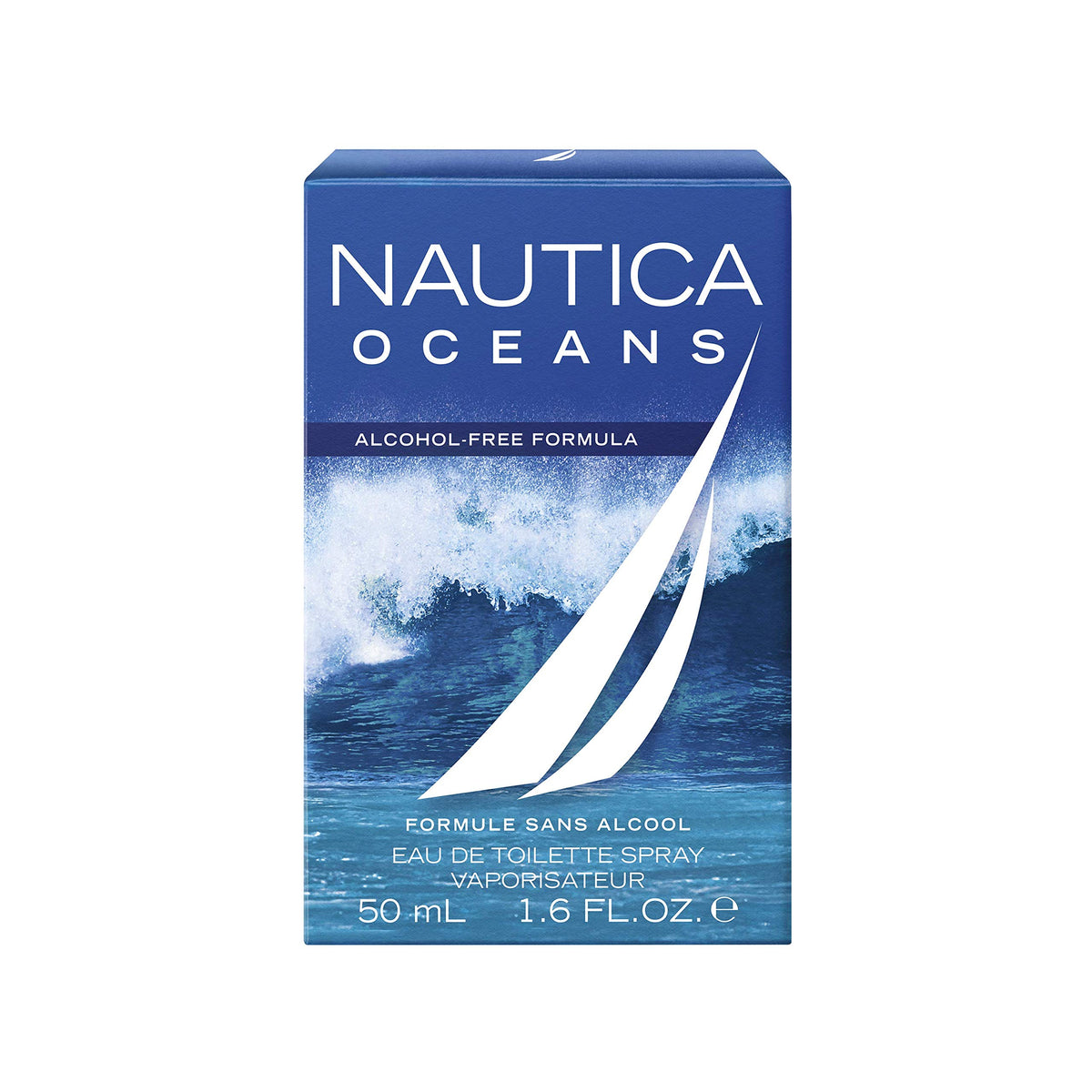 Nautica Oceans bottle heart notes highlight sea salt for a fresh, ocean-inspired scent.
