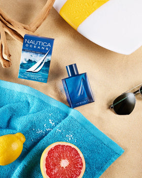 Nautica Oceans travel-size bottle fits easily in bags.