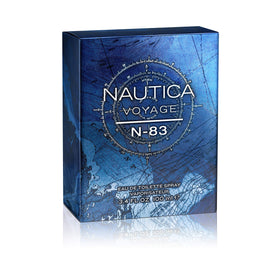 Nautica Voyage N-83 bottle side view, versatile for day or night use.