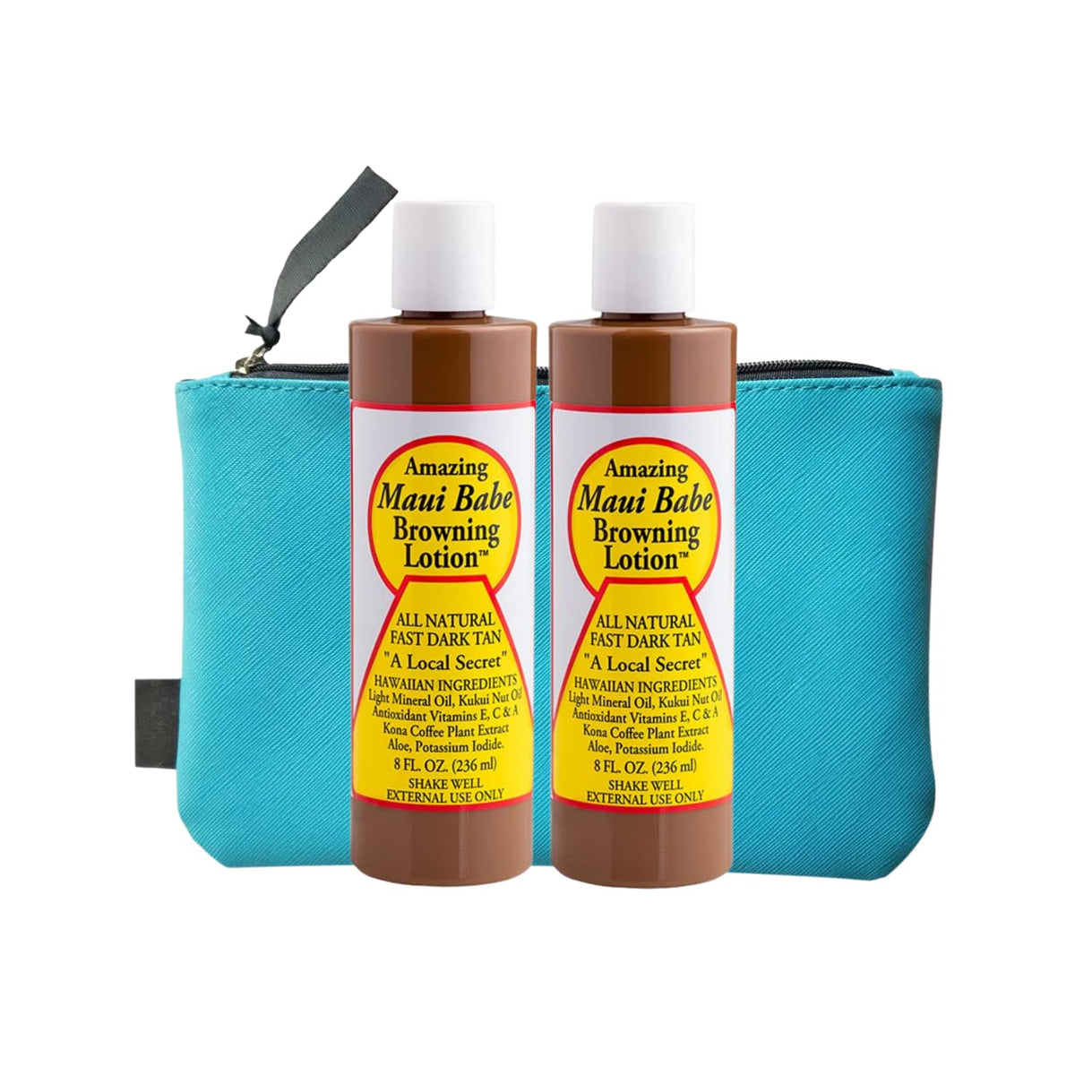 Nautical Crush Maui Babe Browning Lotion bottle front showing tanning booster in Maui formula