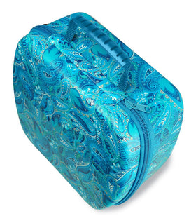 Navage Paisley travel case interior features soft lining to prevent scratches.