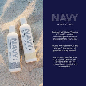 NAVY Hair Care Search and Rescue card with support options included.