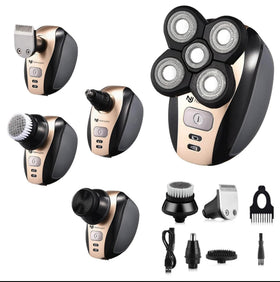 NAWAZJEE 5 in 1 bald head shaver for versatile grooming and a smooth finish