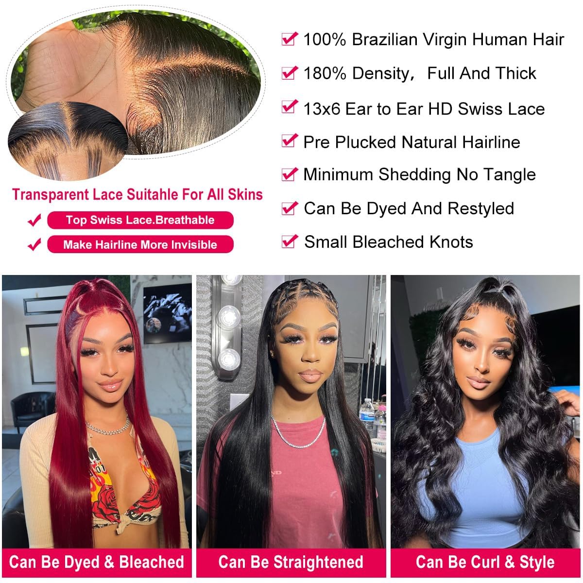 Nawpum lace front wig suitable for weddings and events.