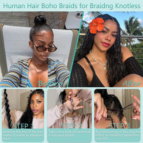 Nayominia three bundles braiding hair 120g adds volume