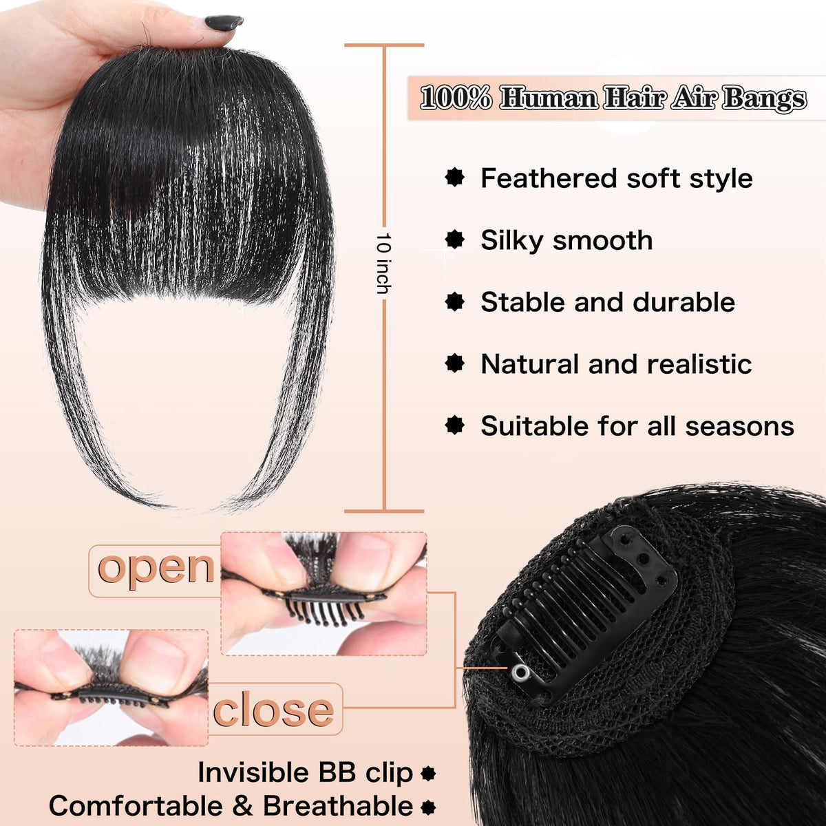 NAYOO bangs heat-styling ready allows curling or straightening.