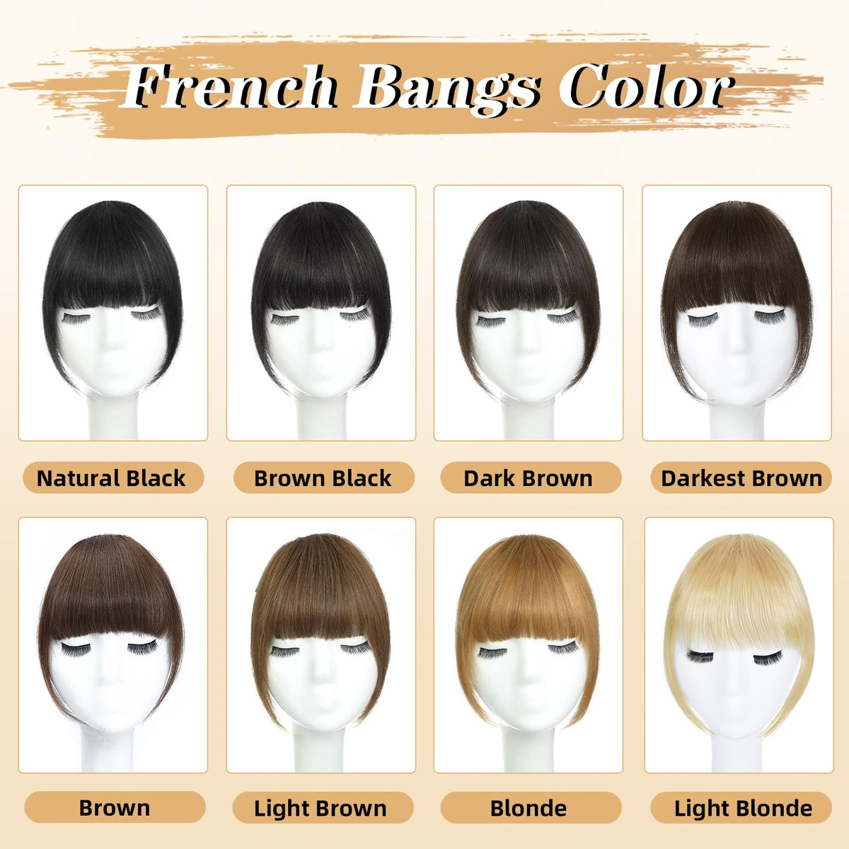 NAYOO clip-in bangs easy wear with secure clips for quick transformation.