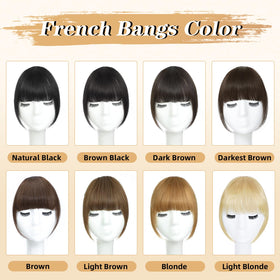 NAYOO clip-in bangs easy wear with secure clips for quick transformation.