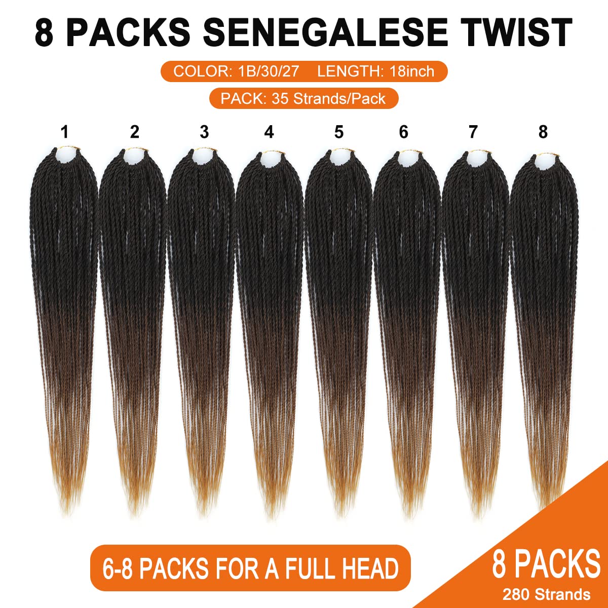 NAYOO eight-pack bundle with generous strand count.
