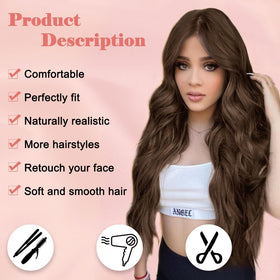 NAYOO hand-tied lace hairline wig for a realistic front appearance.