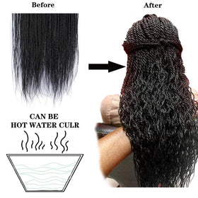 NAYOO crochet hair 22 inch ends shown for versatile soft feel and comfort