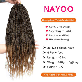 NAYOO Hair offers seven sizes and eighteen colors for versatile styling.