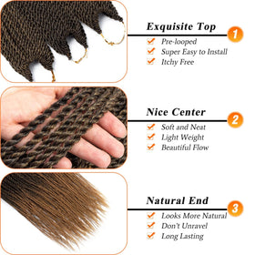 NAYOO Crochet Hair weighs about 550g for eight packs and 280 strands total.