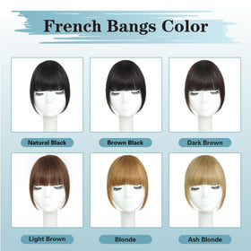 NAYOO temples hairpieces bangs create a natural side fringe with secure clip-in fit.