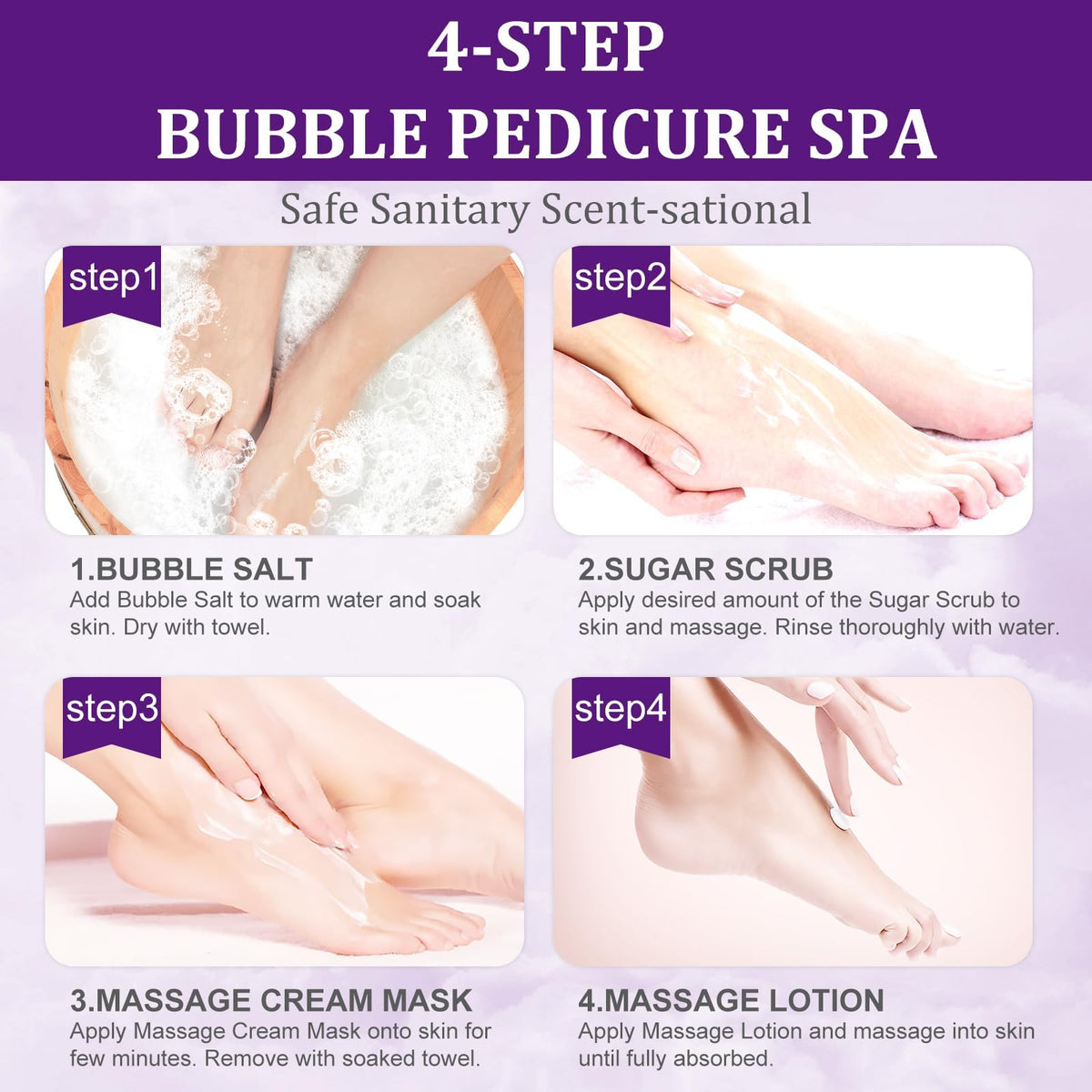 NBC BeautiLab lavender scent option adds calming spa vibes.