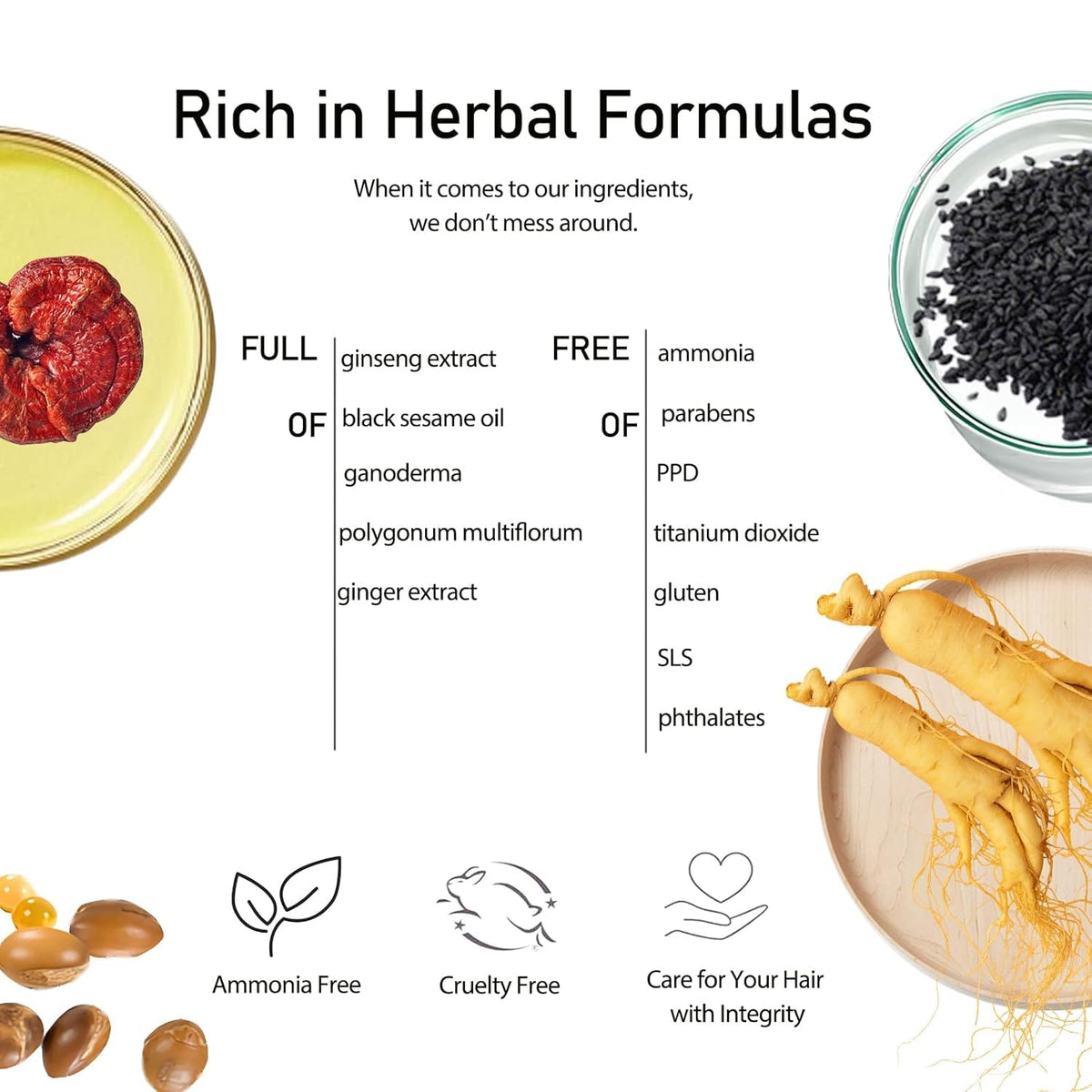 NCEPROHR Herbal formula close-up highlights gentle, natural ingredients.