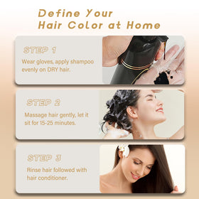 NCEPROHR Silver Gray Hair Dye Shampoo packaging communicates safety and value.
