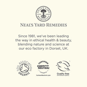 Application of Neal's Yard Remedies balm during a cleansing routine