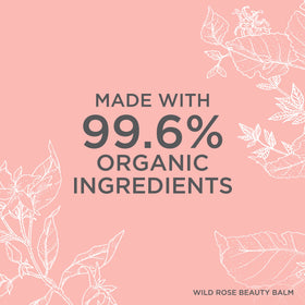 Exfoliating action of Wild Rose Beauty Balm shown in close-up